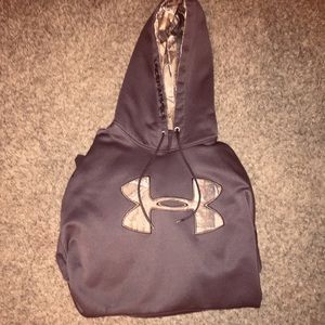 Men’s Brown and Camo hoodie